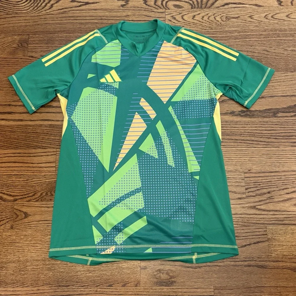 Adidas Tiro24 Pro Green Short Sleeve Soccer Jersey Men's Size XL IS5349